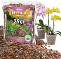 Orchid Bark Potting Mix - 29QT Natural Orchid Potting Mix for Repotting Blended with Small Pine Bark and Perlite to Provide Ideal Ventilation and Good Drainage for Orchids and Other Potted Plants
