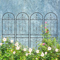4 Pack Rustproof Metal Garden Trellis 71 x 19.7 for Climbing Plants and Outdoor Decor
