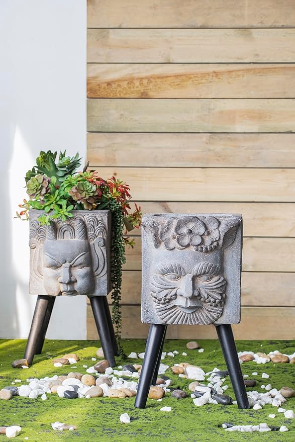 11 x 13 x 22 Greek God Statue Planter with Legs