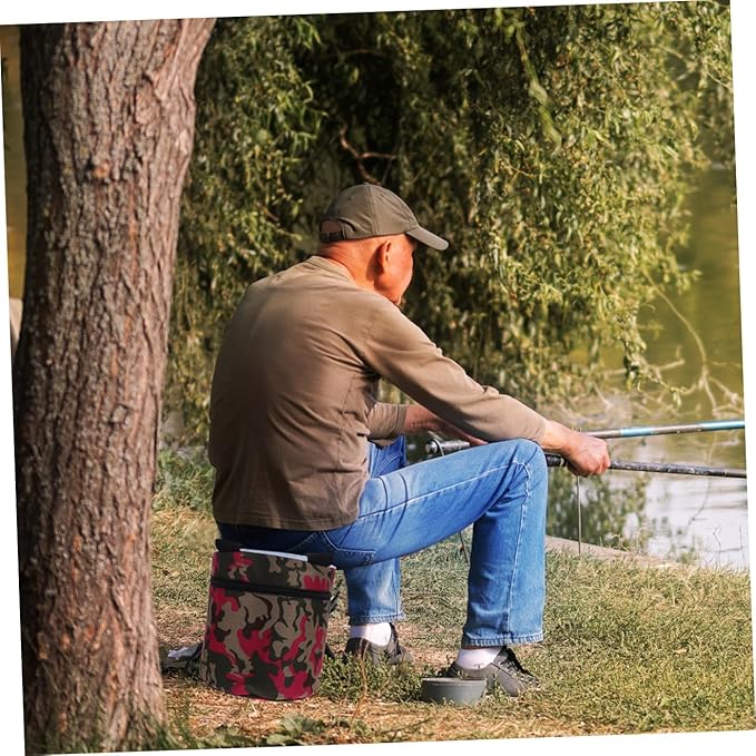 Yardwe Portable Foam Gardening Stool with Pocket 25cm Height Lightweight Outdoor Workseat for Planting and Weeding in Greenhouse and Farm Tasks Random Style