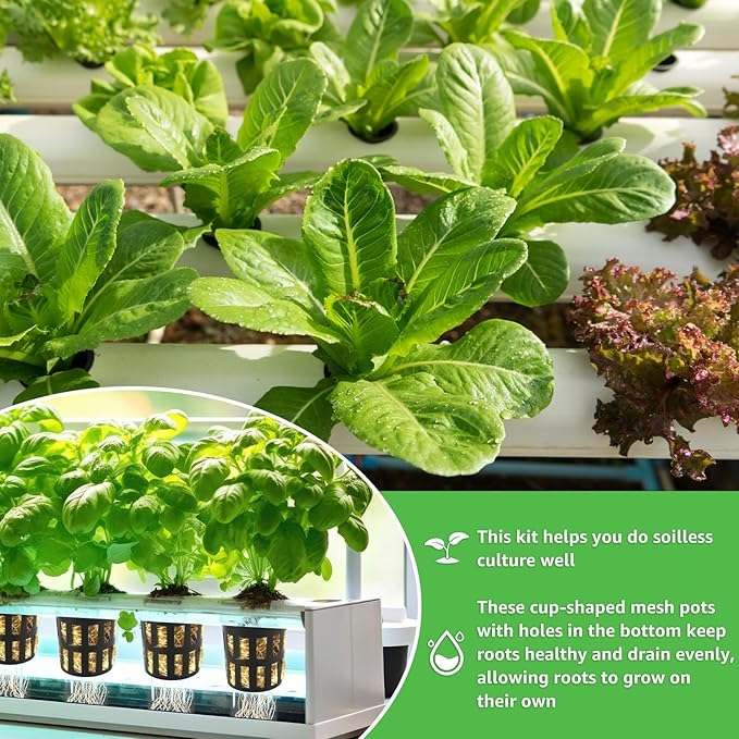 72 Set Rock Wool Cubes for Hydroponics Growing System 1.5inch Rock Wool Planting Cubes with 72 Net Cups 30 Label Good Absorption Hydroponics Mesh Net Cup Kit for Home Balcony Yellow
