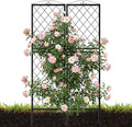 2 Pack 71 Inch Metal Garden Trellis for Climbing Plants Thickened Square Tube Metal Garden Trellis for Vines Plant Rose Vegetable SupportLarge Decorative Outdoor Trellis