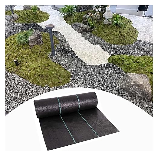 Driveway Fabric Weed Barrier Fabric Weed Control Film Fabric for Landscaping Barrier(0.91x61m/3x200ft)