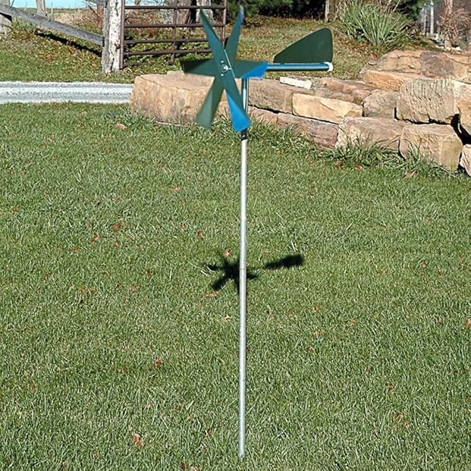 Lehman's Mole Chasing Humane Deterrent Windmill Covers 20000 Feet Using Vibrations from Wind Single