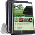 4x100FT Weed Barrier Landscape Fabric 3.2oz Heavy Duty Garden Cloth Ground Cover for Gardening Come with 20 U-Shaped Securing Pegs