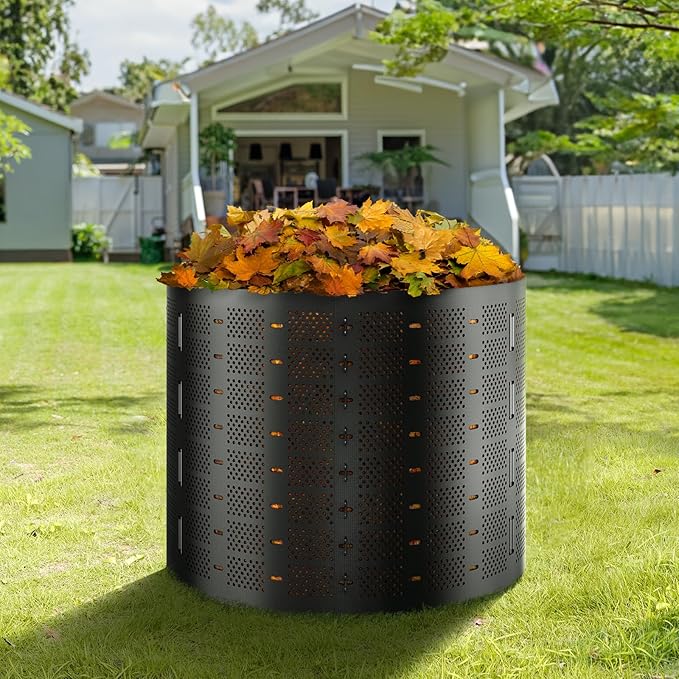 VEVOR Compost Bin 220 Gallon Outdoor Expandable Composter Easy to Setup &amp Large Capacity Composting Bin Fast Creation of Fertile Soil