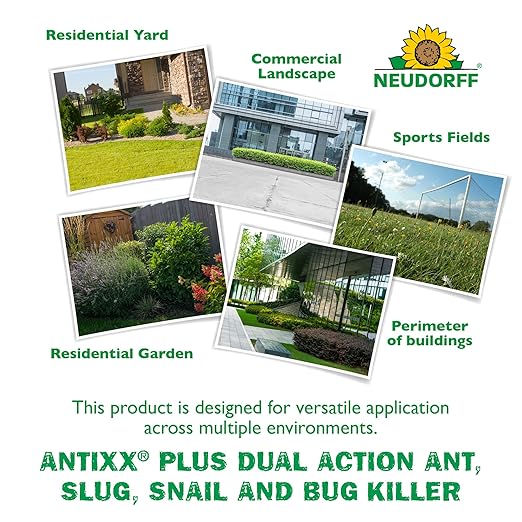 Neudorff ANTIXX Plus Ant &amp Insect Control Granules for Ants Crickets Cutworms Earwigs Pillbugs Slugs Snails and Sowbugs for Organic Gardening