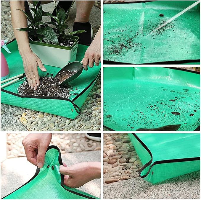 Plant Transplanting Repotting Mat For Pruned Plants Seedlings Potted Plants Transplanting Watering Gardening Plant Potting Tool Mat Plant Care Change Soil Garden Work Cloth Foldable ( Size : 50*50cm )