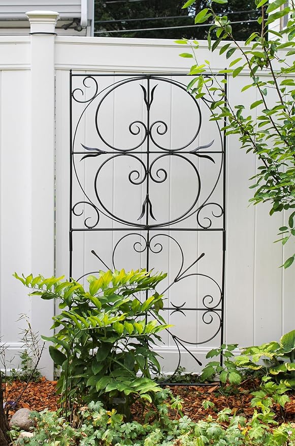 Achla Designs Aldrich I Wrought Iron Garden Trellis