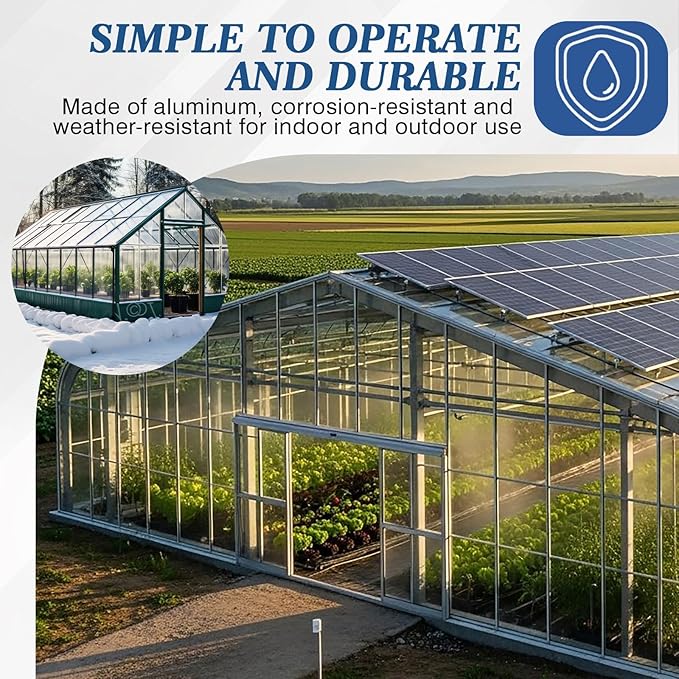Shimeyao 14 Pcs 4 ft Aluminum H Connectors Greenhouse Panels Connectors Fits 8 mm Twin Wall Greenhouse Polycarbonate Panel Join 2 Pcs Panels Together Duty Dust Rain and Moisture Protection