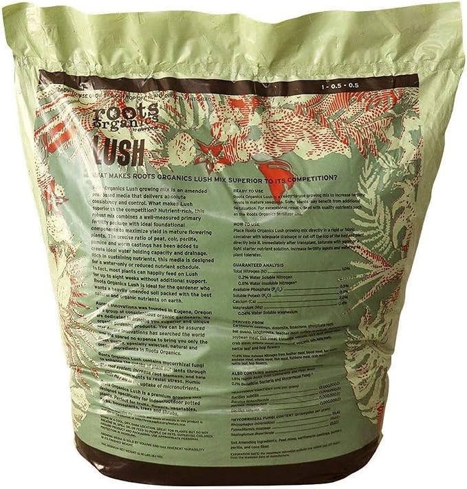 Roots Organics Lush Peat Based Potting Soil 1.5 CuFt