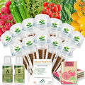Salad Seed Pods Kit Hydroponic - 12 Refill Grow Pods with 6-Packet Seeds of Mini Cucumber Arugula Spinach Cherry Radish Red &amp Yellow Cherry Tomato Compatible with All Hydroponics Growing Syst