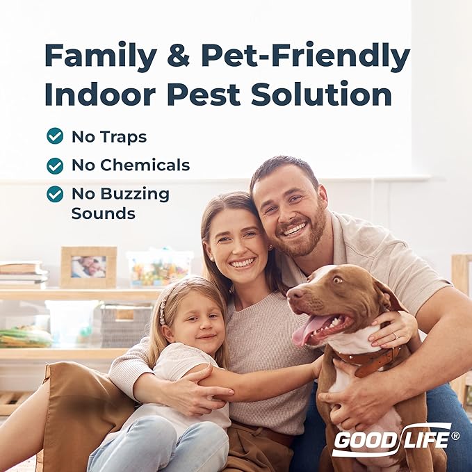 Good Life Inc. Ultimate AT Ultrasonic Pest Repeller - Indoor Rodent and Bug Repellent Plug-in - Effective for Mice Rats Roaches Scorpions Insects - Utilizes Ultrasonic Sounds &amp Air Cleansing