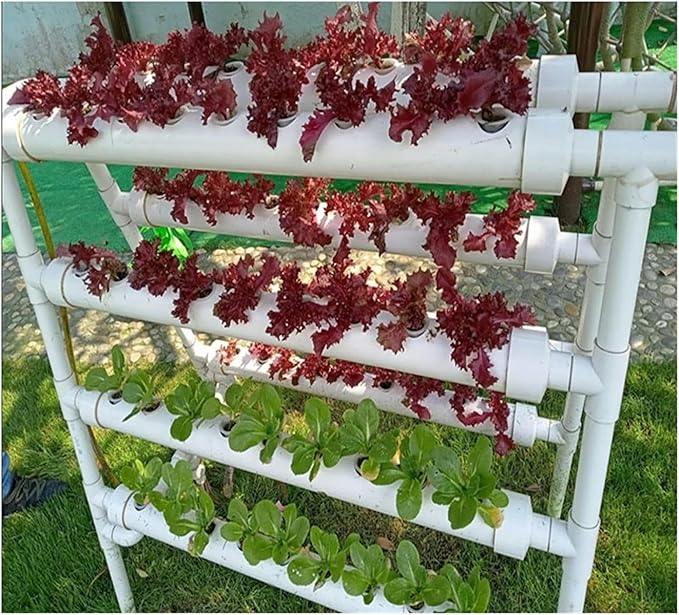 Hydroponic Tower Growing Sytem 72 Sites 8 Pipes Hydroponic Grow Kit Garden Planting Equipment Nft Soilless Balcony Indoor Greenhouse Tool Lettuce Strawberry Easy to Install and Operate-//