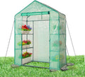 IDZO Walk in Greenhouse Outdoor Greenhouse with Durable PE Cover &amp Sturdy Steel Frame for All Seasons Convenient Rollable Door Anchor &amp Rope Included for More Stable Stand Easy to Install