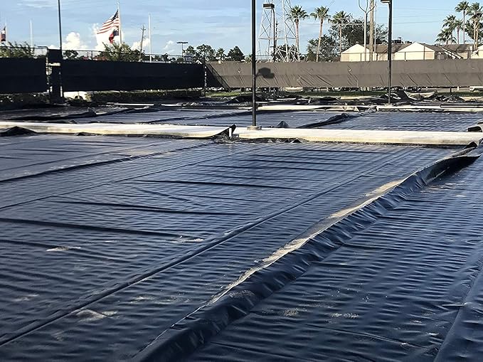 Plastic Sheeting Roll 4 MIL (20x100) Black for Painting Plastic Tarp Plastic Mulch Weed Barrier Concrete Moisture Vapor Barrier Construction Film Lumber Tarp Ground Cover