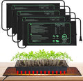4 PCS Durable Seedling Heat Mat for Plants - 10'' x 20.5'' Bulk Seed Starting Heating Mat for Indoor Grarden Greenhouse Waterproof Warm Hydroponic Seed Mat for Plant Germination Growth
