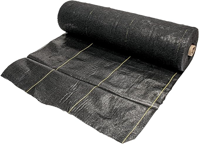 Pro 3 oz Landscape Fabric Black 6 x 300 Feet – Heavy-Duty Weed Control and Ground Cover for Gardens Beds Mulch Outdoor Landscaping and Yard Areas