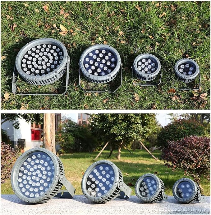 LED Landscape Lamp - Rotation Spotlight AC111-240V Outdoor Decorative Round Flood Light Lamp IP65 Waterproof 270° Park Tree Lights for Garden Lawn Yard Villas Path(Red9W(111-240V))