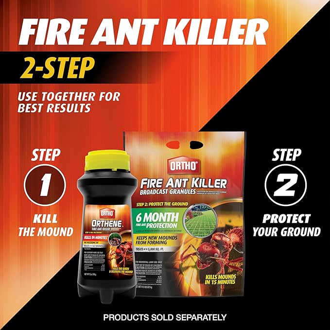 Ortho Orthene Fire Ant Killer1 Kills The Queen Destroys up to 189 Mounds Begins Working in 60 Minutes 14 oz. (2-Pack)