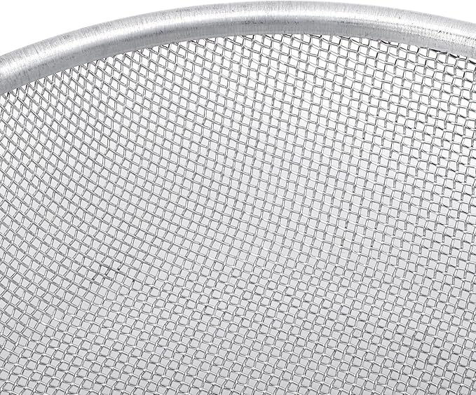 Gardening Sand Soil Compost Sifter Stainless Steel Soil Sifter 50kg Load Capacity Compost Soil Strainer with Anti Slip Gloves 30cm Top Diameter (2mm / 0.08in Hole)
