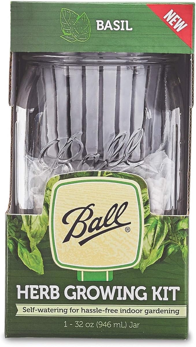 Ball 1440016021 Self-Watering Herb Growing Kit Clear