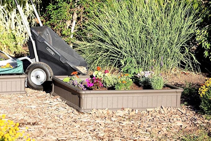 LIFETIME 60065 Raised Garden Bed 4 by 4 Feet 1 Bed