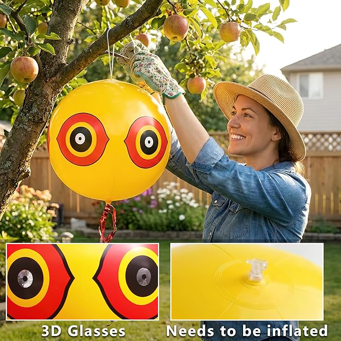 Bird Repellent Devices Kit14 PieceReflective Scare Rods Bird Scare Tape Discs Heart Wind Spinners Keep Woodpeckers Pigeons &amp Geese Away Effective Hanging Decor for Patio House Siding