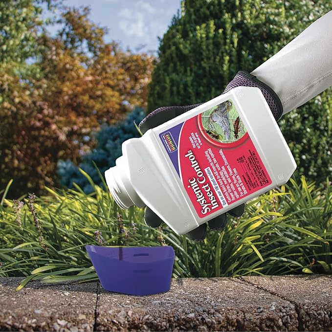 Bonide Systemic Insect Control 16 oz Concentrate Long Lasting Insecticide for Outdoor Gardening Makes 16 Gallons