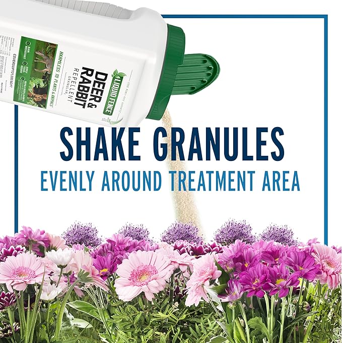 Liquid Fence Deer And Rabbit Repellent Granular 2 Pounds Apply Year-Round