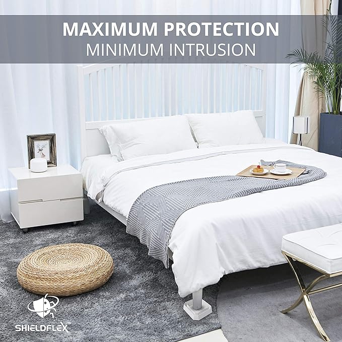 Bed Bug Trap — 8 Pack | TruGuard X Bed Bug Interceptors (White) | Eco Friendly Bed Bug Traps for Bed Legs | Reliable Insect Detector Interceptor and Monitor for Pest Control and Treatment