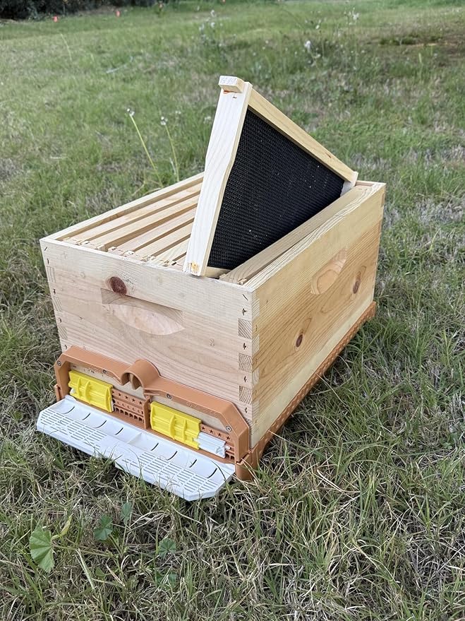 [New] Apimaye 8 Frame Screen Bottom Board with Bottom Tray &amp Pollen Trap