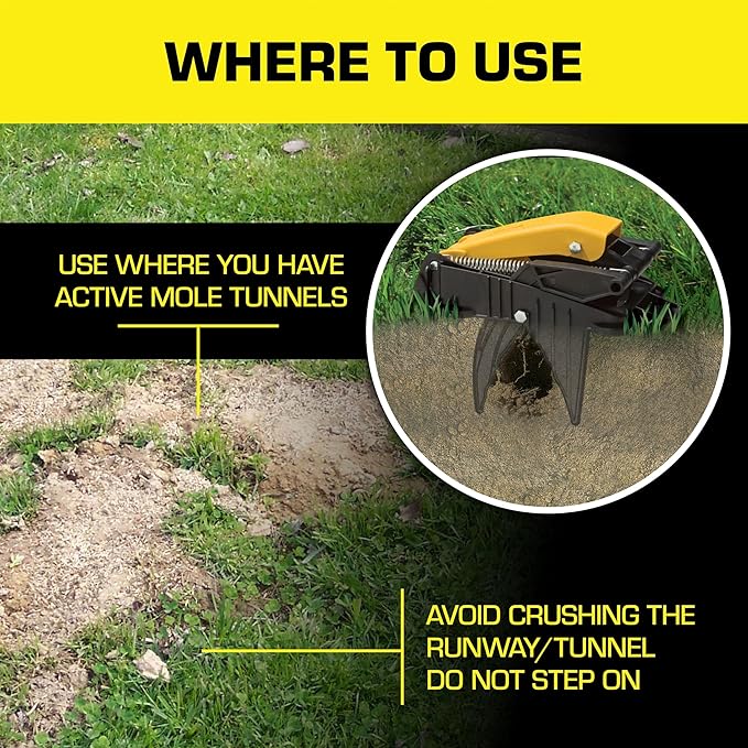 Tomcat Mole Trap Innovative and Effective Mole Remover Trap Kills Without Drawing Blood Reusable and Hands-Free 1 Trap