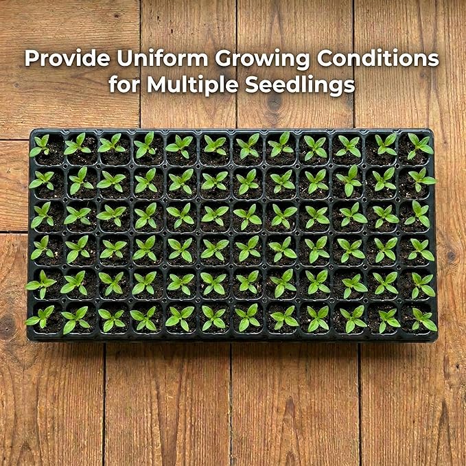 Gardzen 10 Pack 72 Cell Seed Starter Trays 1.75 Deep Plug Tray for Seedlings Thick Seedling Trays with Drainage Holes Fit Standard 1020 Drip Tray