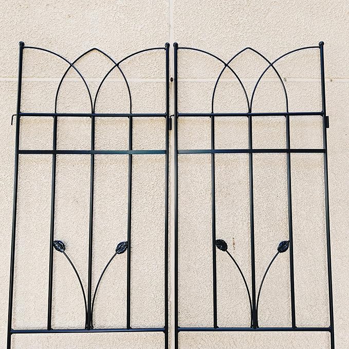 Premium Outdoor Garden Trellis Set for Climbing Plant Support and Vertical Gardening Enhancement with Rust-Resistant Coating
