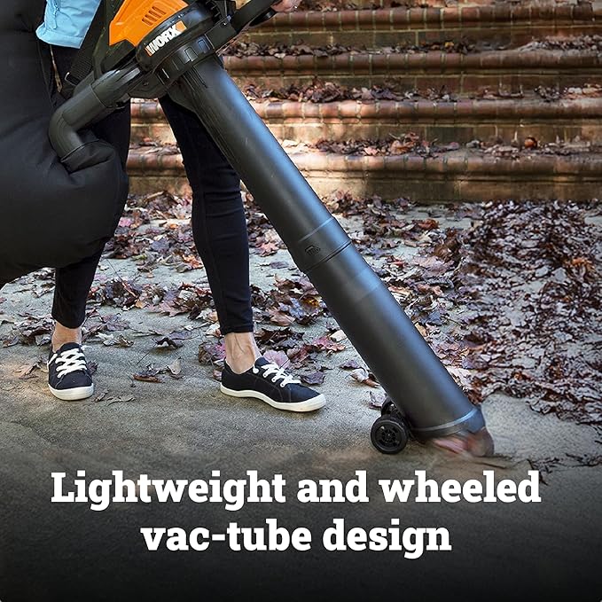 WORX Cordless Leaf Blower 3 in 1 Blowers for Lawn Care with Leaf Vacuum &amp Leaf Mulcher Electric Blower with Brushless Motor &amp 2 Speed Control 2 × 4.0 Ah Batteries &amp Charger Included WG
