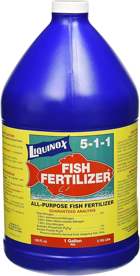 7128 Fish Emulsion Fertilizer and Jobe's Organics Vegetable Garden Fertilizer Bundle