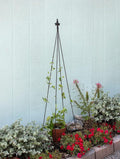 Achla Designs FT-20A Fleur-De-Lis Staked 58 H Trellis Black