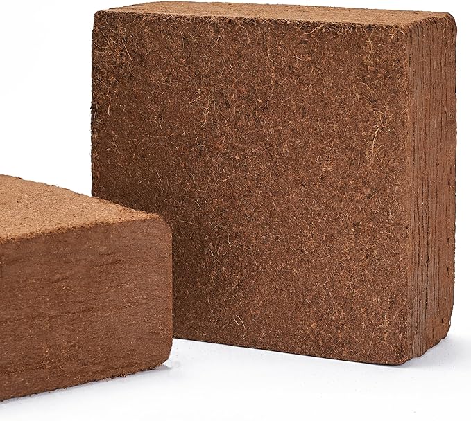 Mycelium Coco Coir Brick I Expandable Organic Coconut Fiber Substrate for Terrarium I Ideal for Reptiles Bedding Nesting &amp Burrowing I OMRI Certified &amp Non-GMO Soil Alternative 10lbs