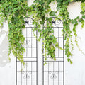 2 Pack Metal Garden Trellis for Climbing Plants Outdoor 71 x 19.7 Climbing Plant Support Rose Garden Vines Flower Vegetable Trellis for Patio Backyard