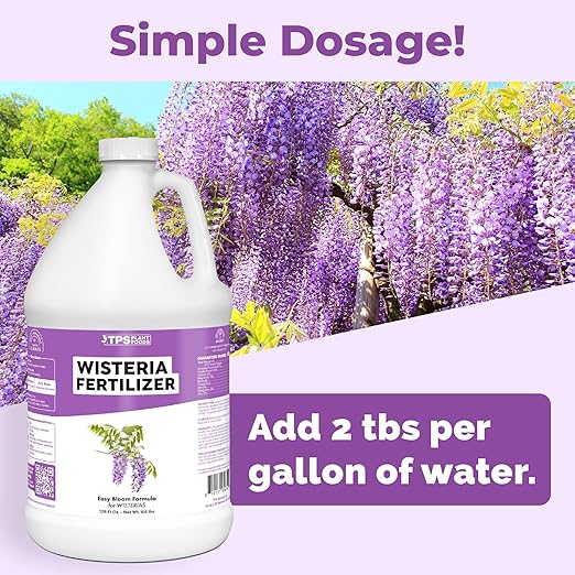 Wisteria Fertilizer – Liquid Plant Food for More Blooms Stronger Vines &amp Healthy Root Development 1 Gallon