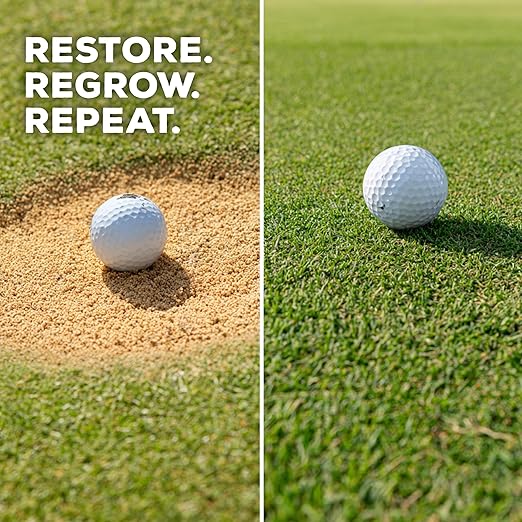 Soil Seed &amp Water Tee Top Divot Repair Blend – Turf Repair Soil Organic Fertilizer for Golf Greens Lawns &amp Sports Fields - OMRI Listed Organic Fertilizer
