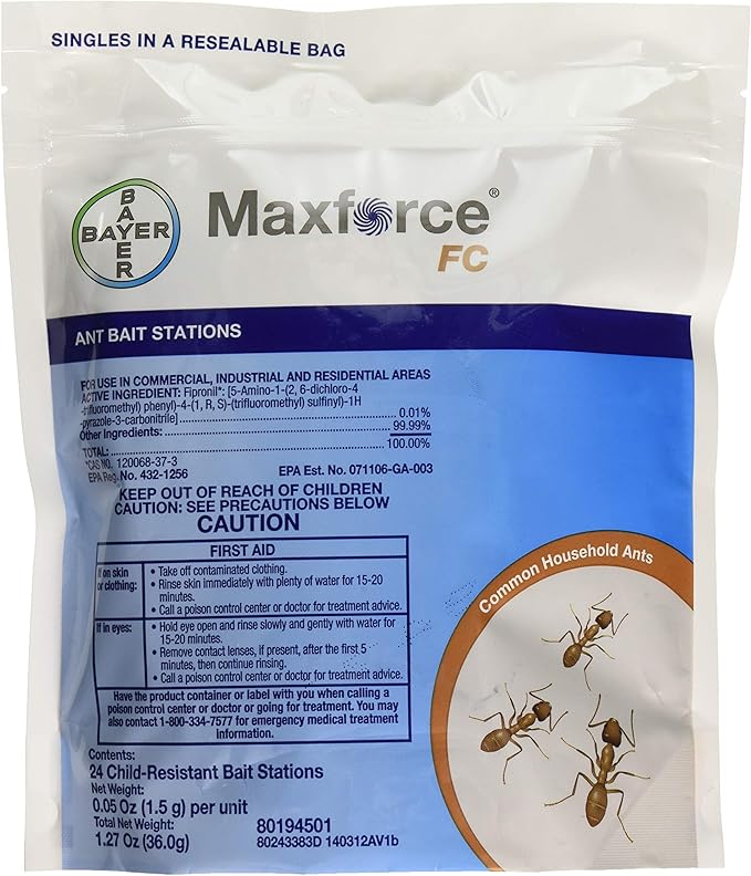 Bayer - 4314726 - Max Force FC - Ant Bait Stations - 24 Stations 1 bag