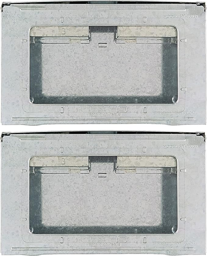 Humane Mouse Trap 2-Pack – No Winding or Resetting Non-Jamming Clear Window View Silver No-Kill Indoor Mouse Traps Preferred by Professional Pest Controllers