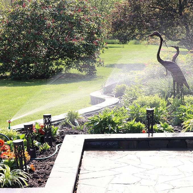 Melnor Multi-Adjustable Sprinklers and Garden Hoses Kit Covers up to 1800 sq. ft. - Can be Easily Customized for Your Special Watering Needs