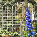 2 Pack Metal Garden Trellis 86.7 x 19.7 Rustproof Trellis for Climbing Plants Outdoor Flower Support Cream White