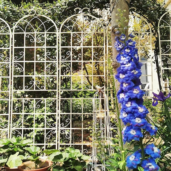 Garden Trellis 2 Pack Metal Garden Trellis 86.7 x 19.7 Rustproof Trellis Outdoor Trellis for Climbing Plants Outdoor Flower Support