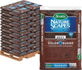 Scotts Nature Scapes Color Enhanced Mulch Deep Forest Brown - Wood Shredded and Bagged Brown Landscaping Mulch Bulk Mulch Pallet - 1.5 cu. ft. Bags Pallet of 80