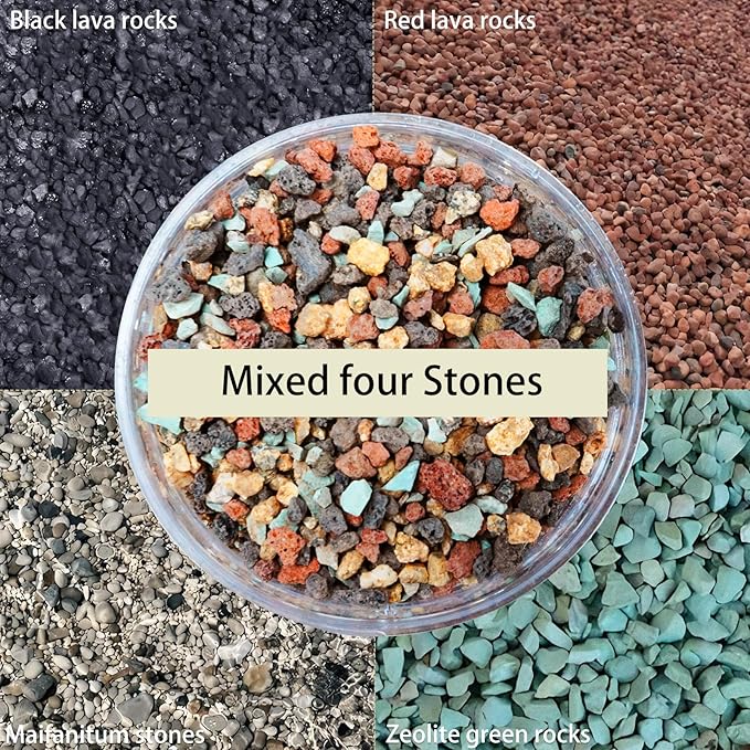 12lb Mix Lava Rocks Pebbles for Plant Pumice Potting Soil Mix Decorative Top Dressing Landscaping Gritty Rock for Succulent Bonsai Cactus Vase Filler