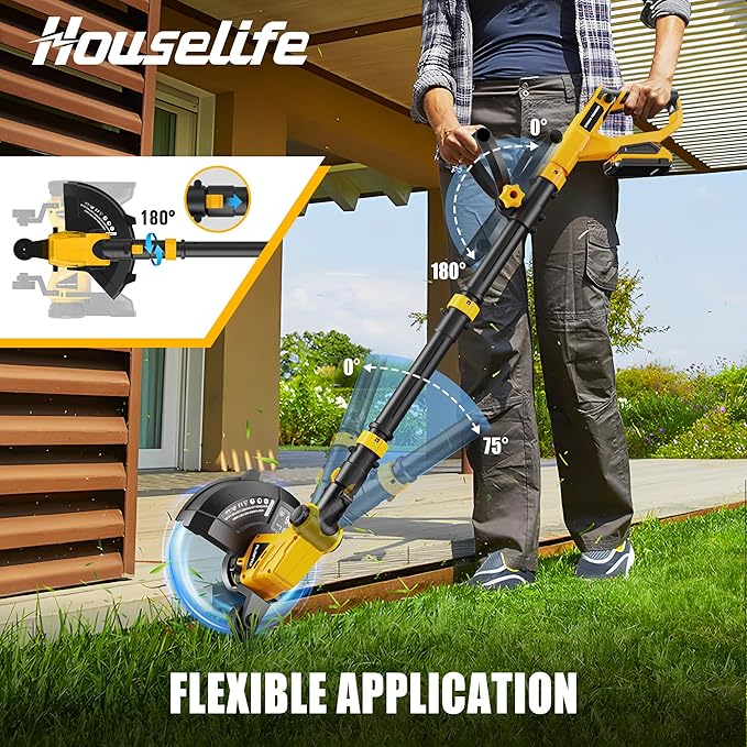 Cordless Weed Eater and Leaf Blower Combo Compatible with Dewalt 20V Max Battery(Battery Not Included) 12 Inch Weed Trimmer/String Trimmer with Auto-Feed Lightweight 20V Leaf Blower Cordless